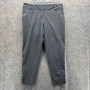 Adidas Pants Womens 10 Adult Casual Gray Chino Outdoors Golf Athletic Pockets